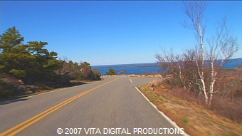  down Cadillac Mountain continues following the twisting park road